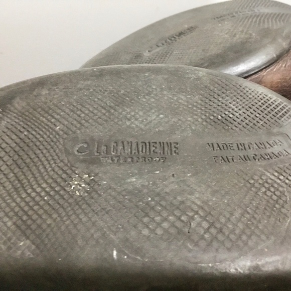 La CANADIENNE Tahra brown mottled leather knee high boots - Picture 16 of 16